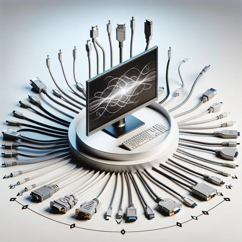 How do I choose the right cable for my LED monitor?