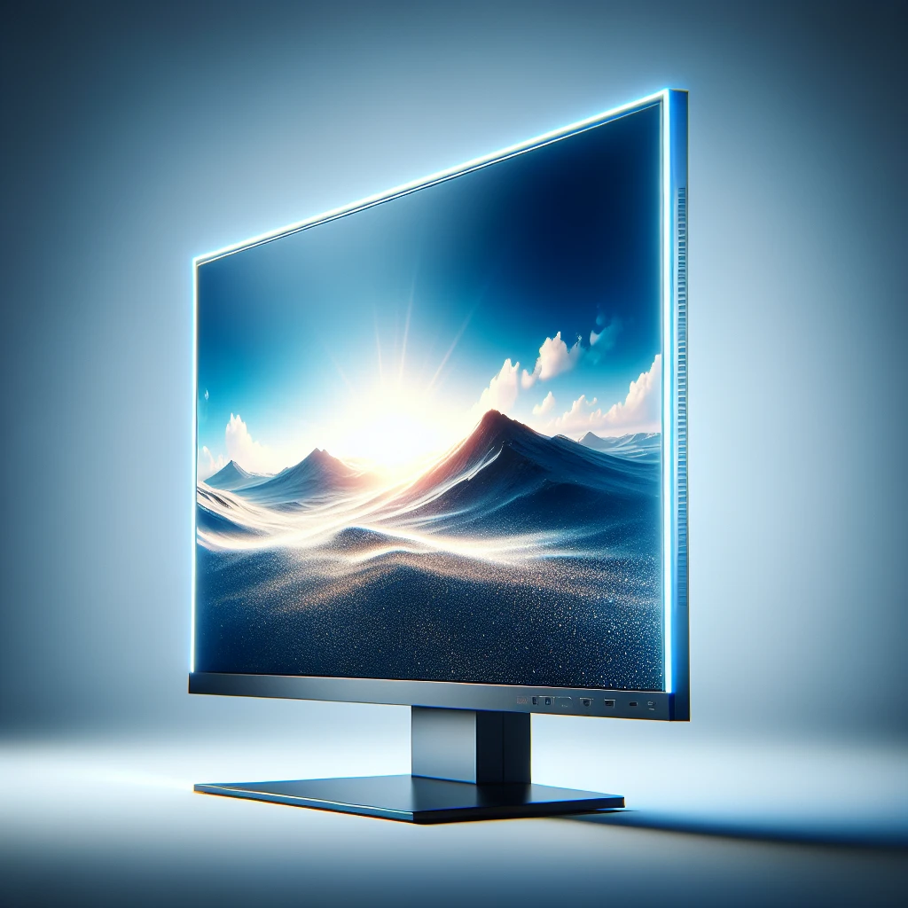 What is an edge-lit LED monitor?