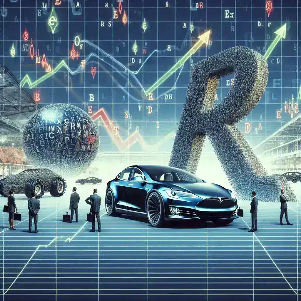 "Chart depicting S&P and Nasdaq market records influenced by Tesla and Alphabet stock performance, illustrating trends in market breadth and technology sector dynamics."